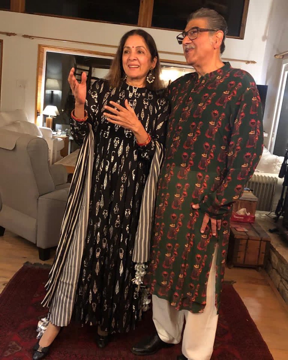 Neena Gupta with Vivek Mehra
