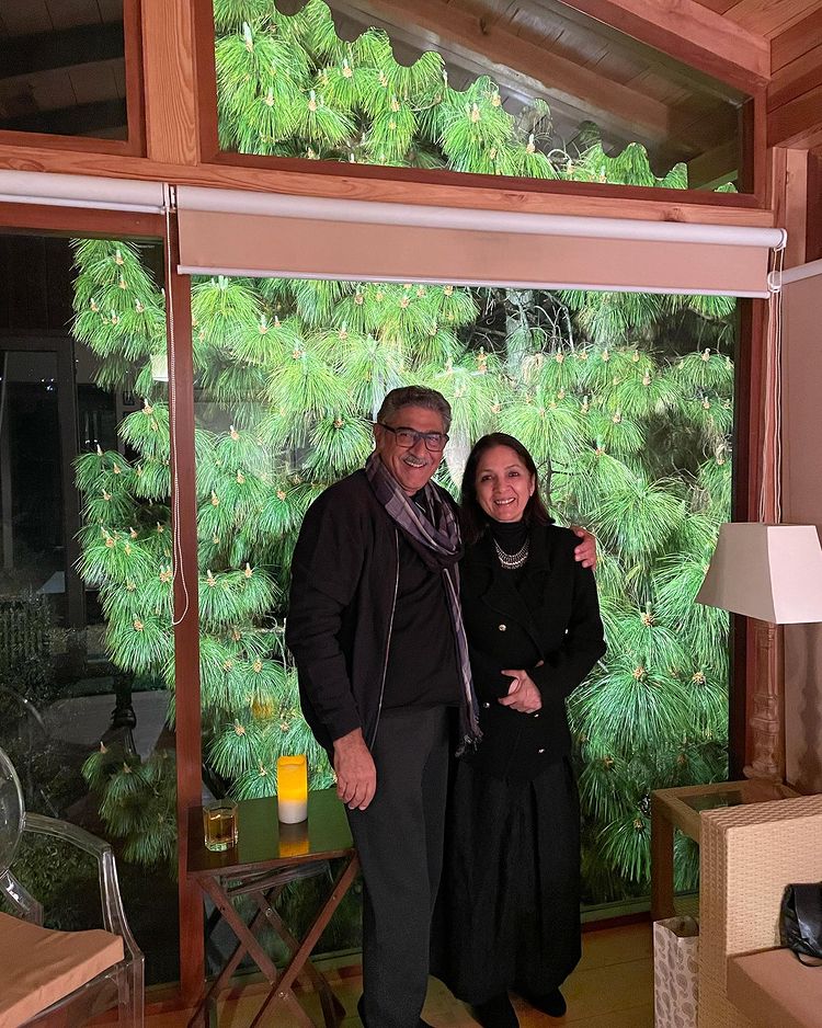 Neena Gupta with Vivek Mehra