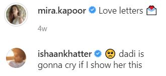Ishaan Khatter Comment
