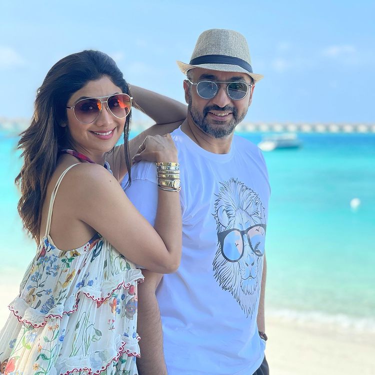 Shilpa Shetty with her husband