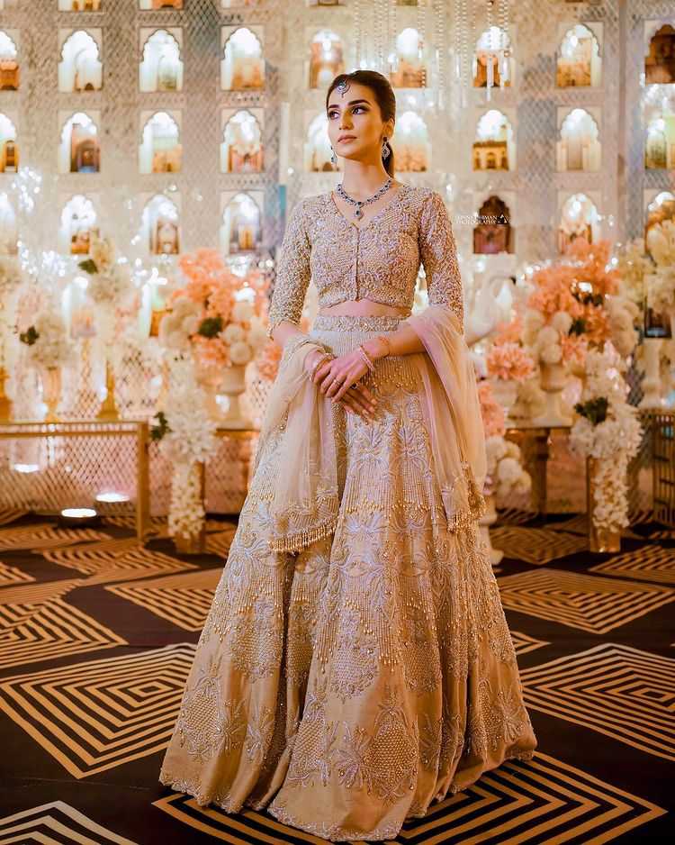 Jasleen on her sangeet