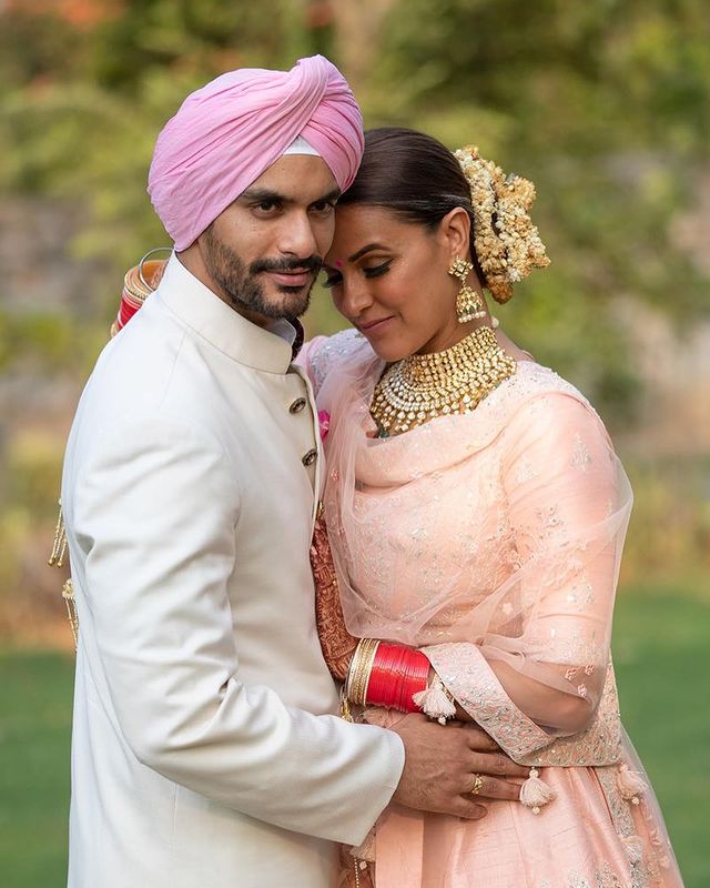 Angad Bedi and Neha Dhupia