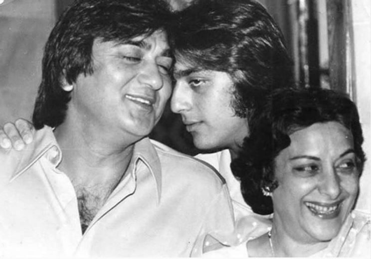 Sunil Dutt, Nargis Dutt and Sanjay Dutt