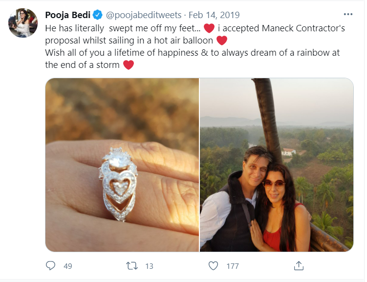 Pooja Bedi And Maneck Contractor 