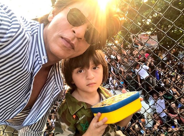 Shah Rukh Khan and AbRam Khan