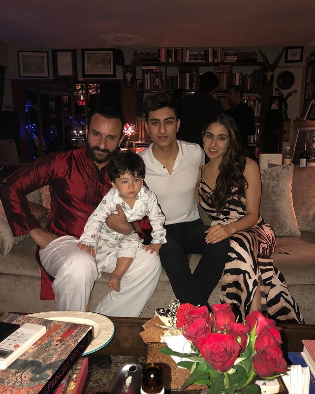 Sara Ali Khan Ibrahim Ali Khan Taimur Ali Khan Saif Ali Khan 