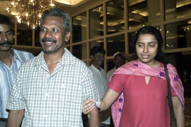 Mani Ratnam with wife Suhasini Hasan