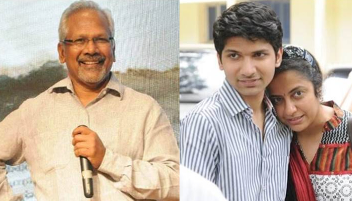 Mani Ratnam with wife Suhasini Hasan and son Nandan