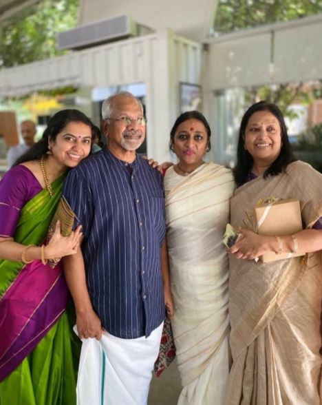 Mani Ratnam with wife Suhasini Hasan