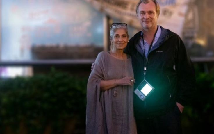 Dimple kapadia with Christopher Nolan