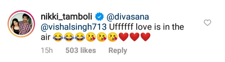 Nikki Tamboli's comment