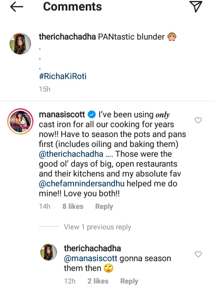 Richa Chadha's post
