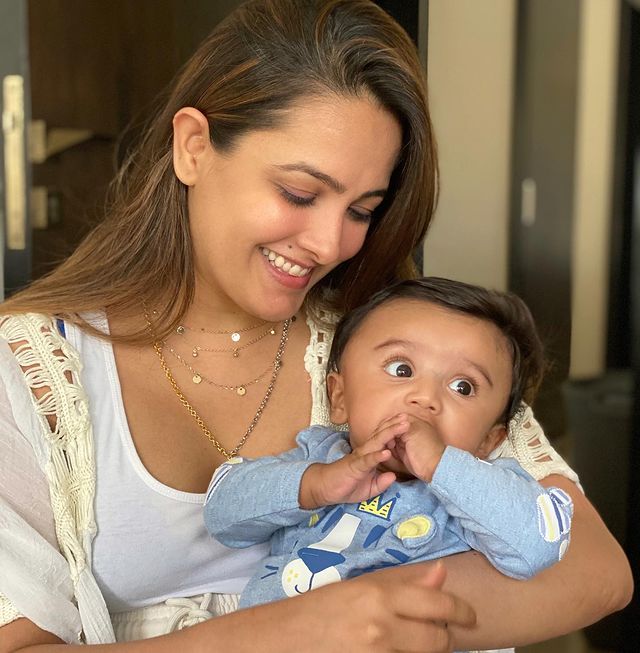 Anita Hassanandani and Aaravv Reddy