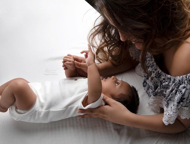 Anita Hassanandani and Aaravv Reddy