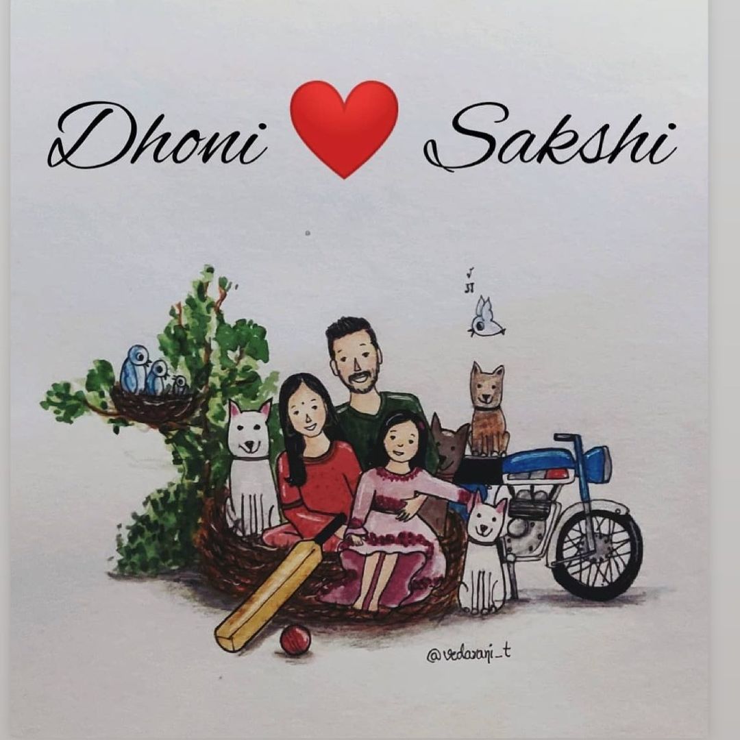 Sakshi Singh Dhoni MS Dhoni 