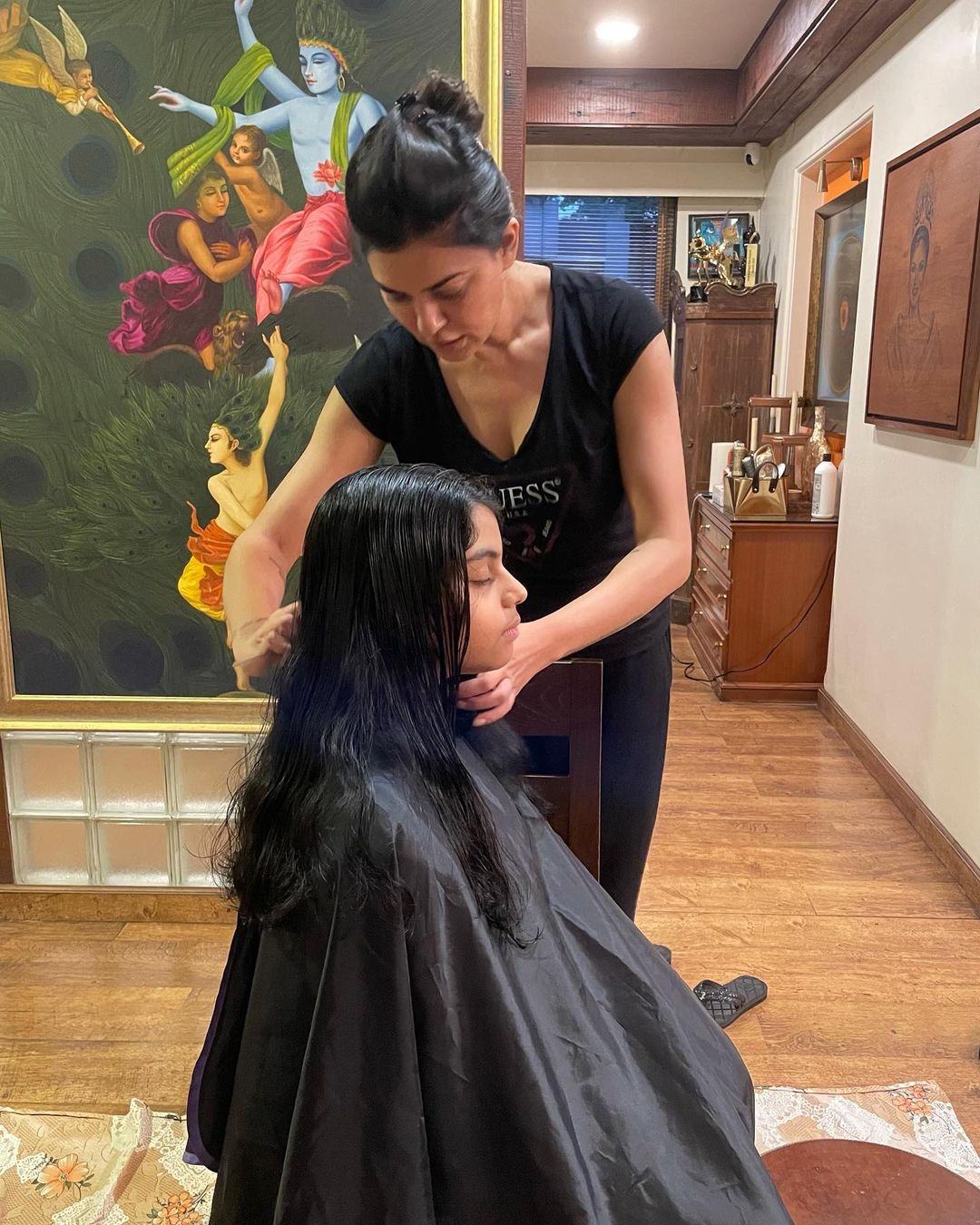 Sushmita Sen with her daughter, Alisah