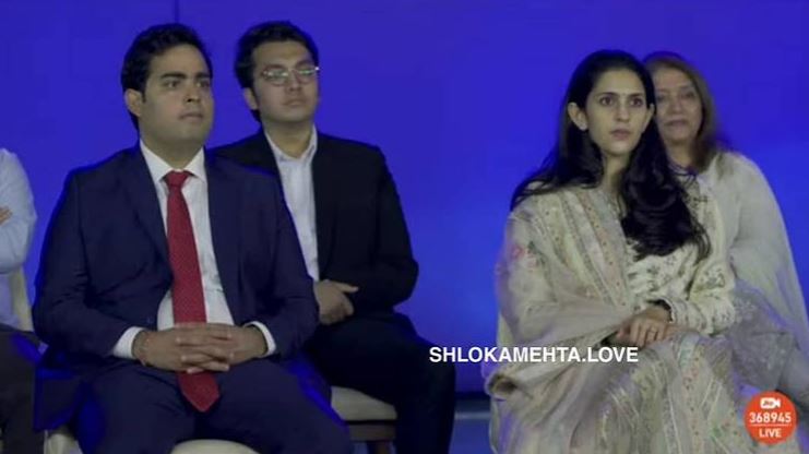 Shloka Mehta and Akash Ambani