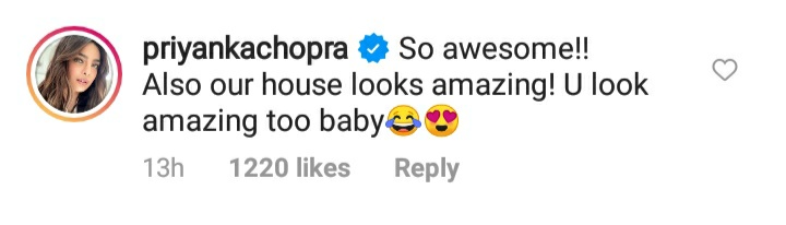 Priyanka Chopra's comment