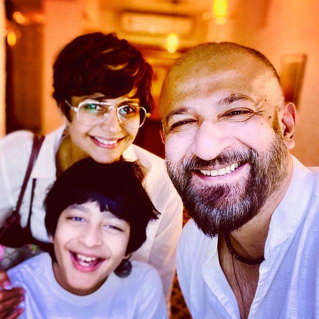 Mandira Bedi, Raj Kaushal and Vir Kaushal