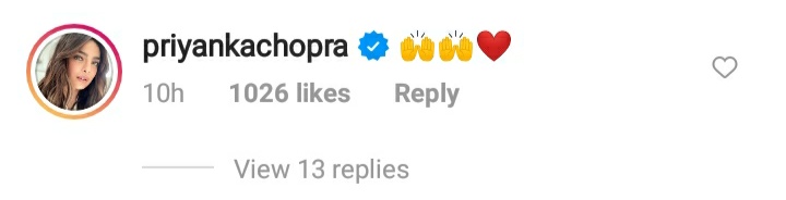 Priyanka's comment