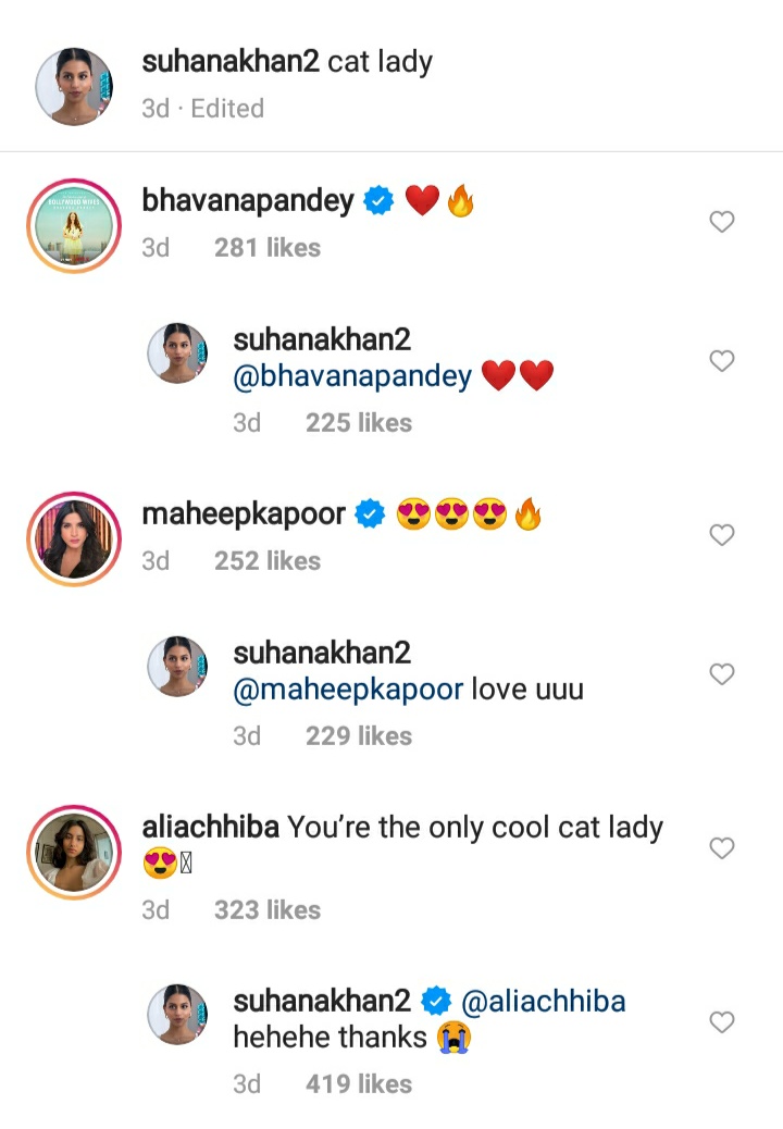 Comments on Suhana's post