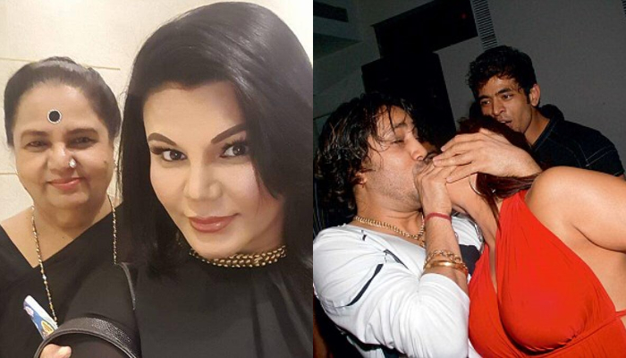 Rakhi sawant kiss mother mika singh