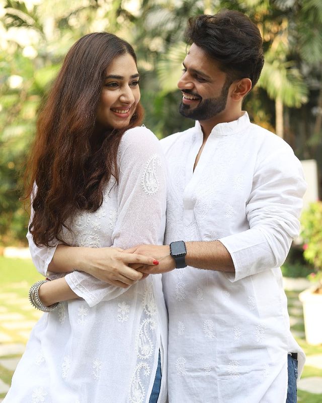 Rahul Vaidya and Disha Parmar
