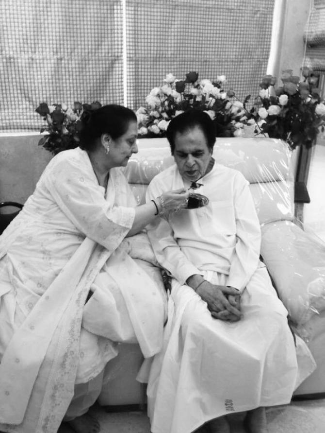 Dilip Kumar and Saira Banu