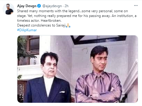 Dilip Kumar Ajay Devgn