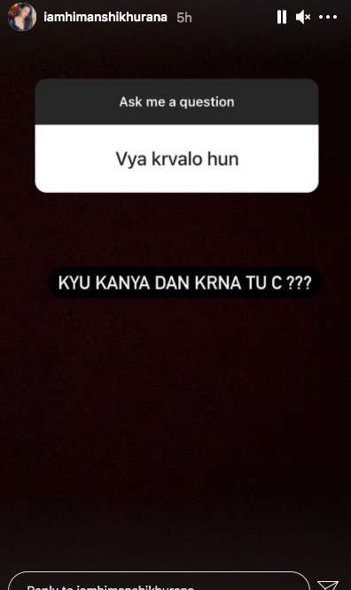 Himanshi Khurana Reply On Wedding Proposal