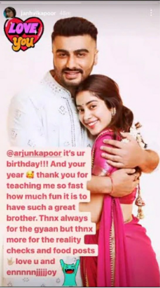 Arjun and Janhvi Kapoor