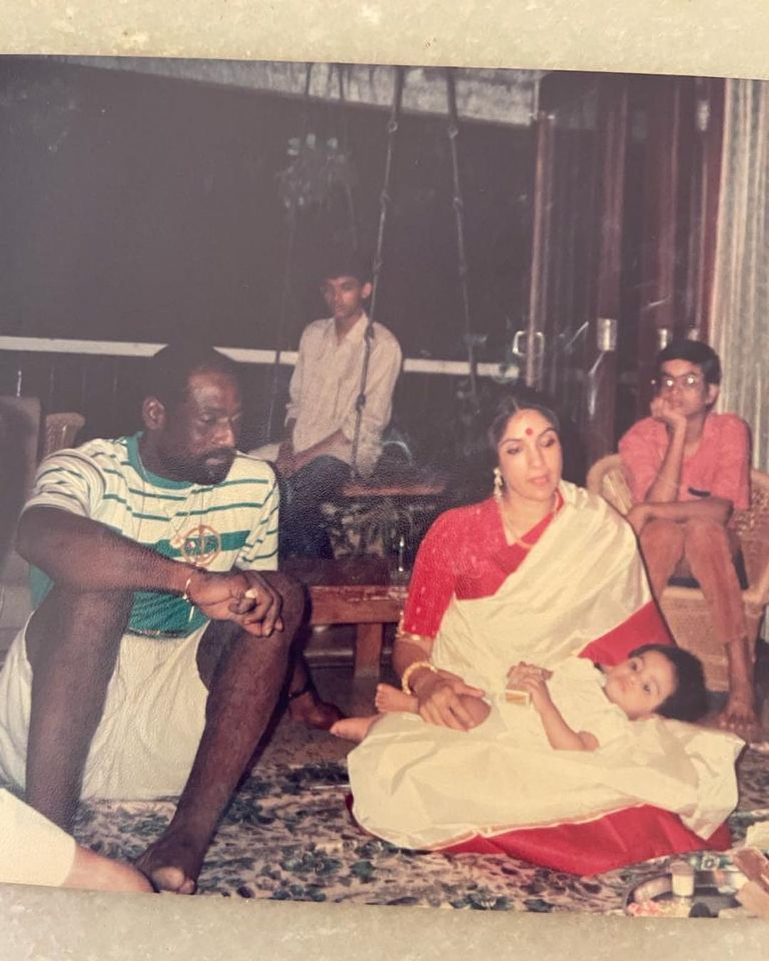 Neena Gupta and her family