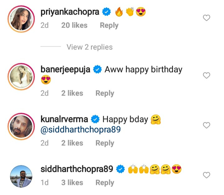 Comments on her post