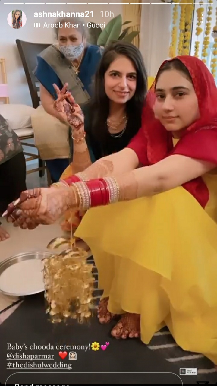 Disha Parmar Chooda ceremony