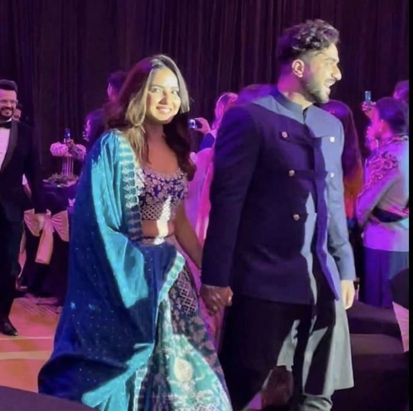 Jasmin and Aly at Rahul Disha Reception