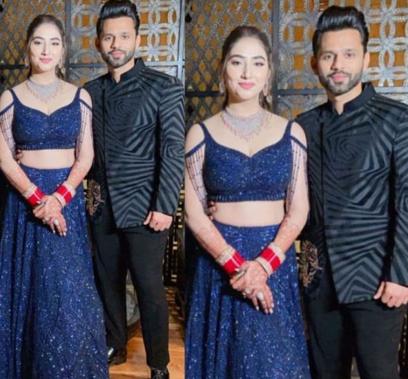 disha rahul first look sangeet