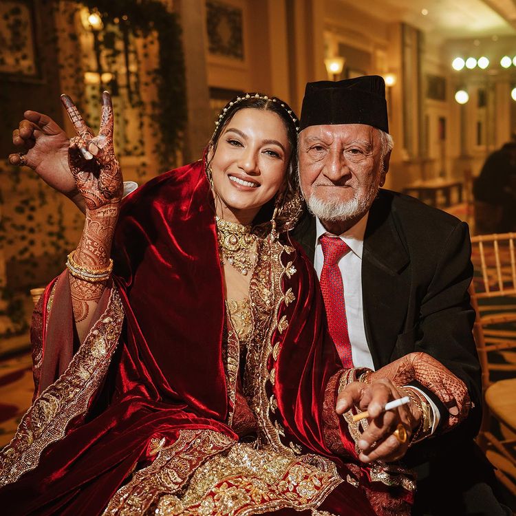 Gauahar and her father