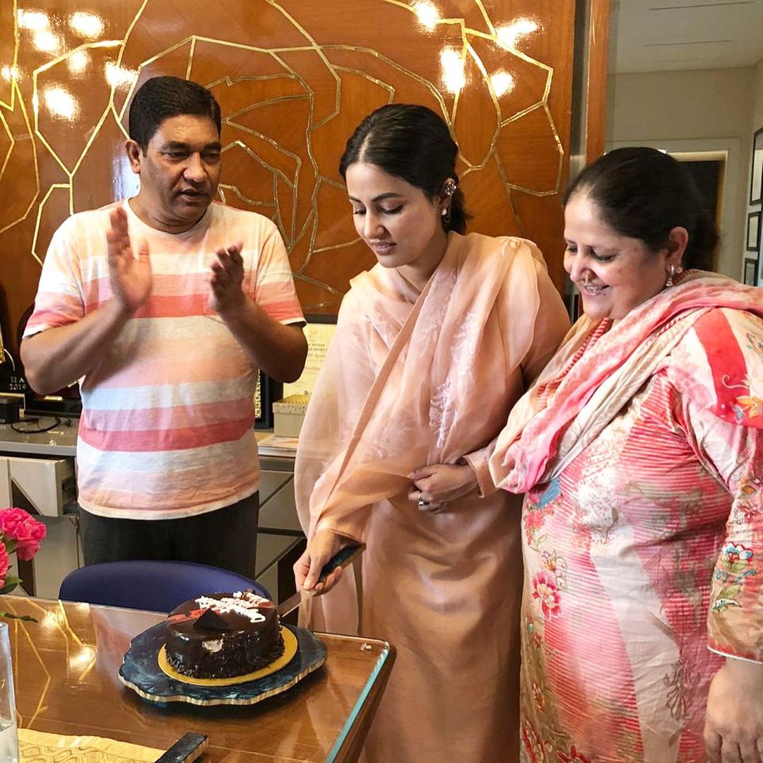 Hina Khan and family