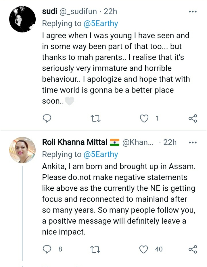 Comments on Ankita's post