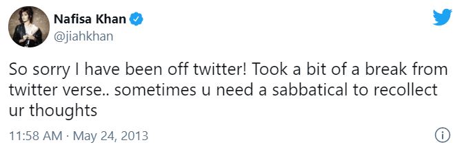 Jiah Khan last tweet