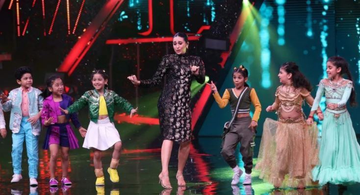 Karisma on the sets of Super Dancer 4