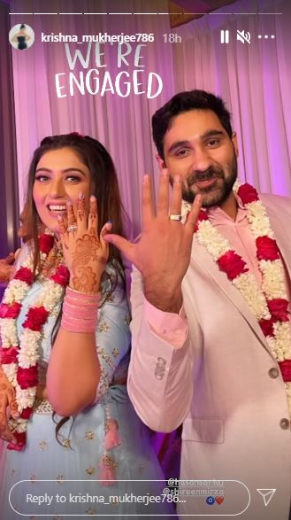 Shireen Mirza engagement pictures