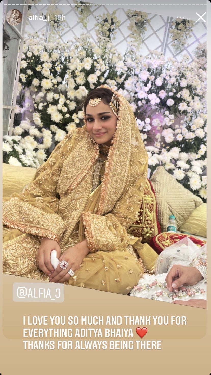 Alfia Jaffery wedding