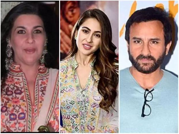 Amrita Singh Sara Ali Khan Saif Ali Khan