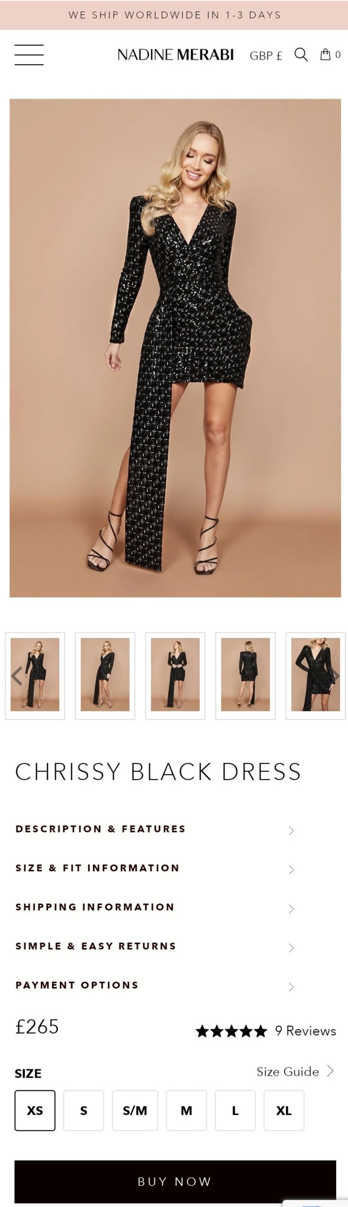 Chanel Ayan's Black Strapless Polka Dot Dress