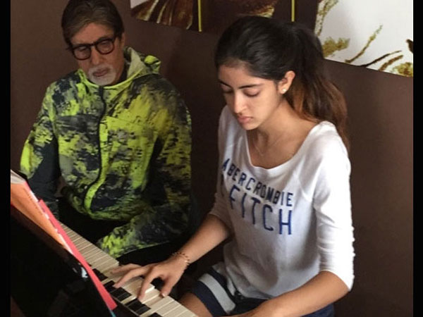 Amitabh and Navya