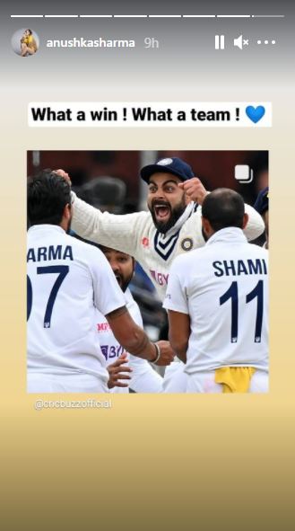 Anushka Sharma Virat Kohli Team India Win England 