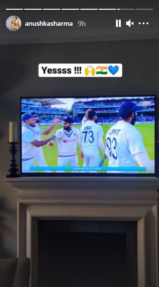 Anushka Sharma Virat Kohli Team India Win England 