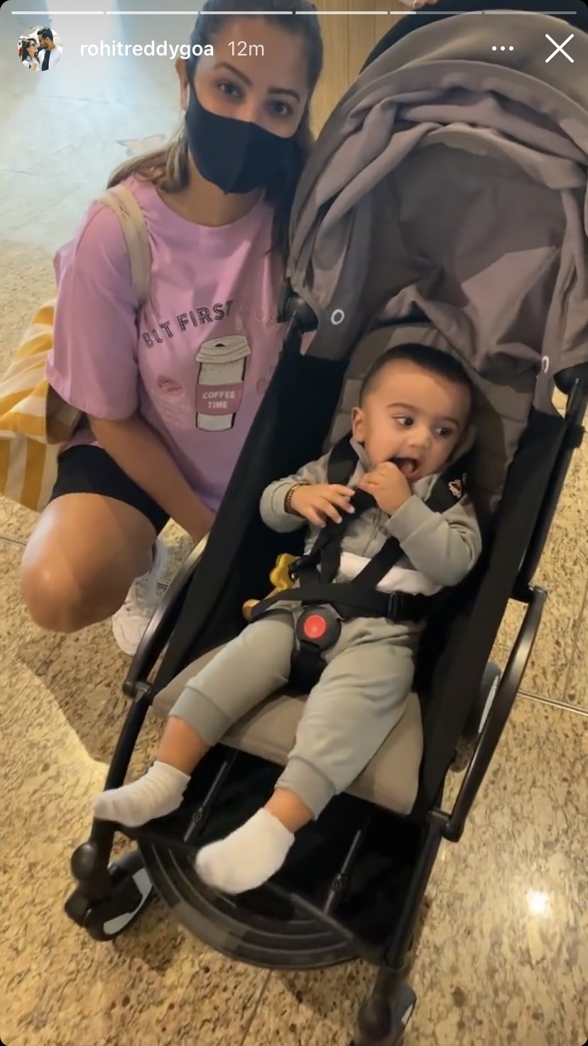 Anita Hassanandani Son First Flight