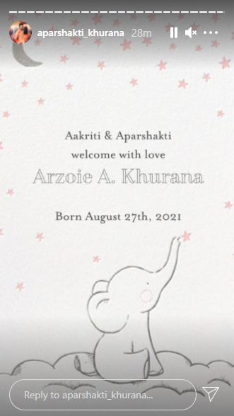 Aaparshakti Baby Girl